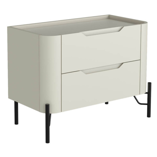 Mesa de Cabeceira Bend 2 Gavetas  