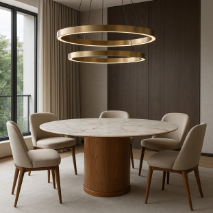 Mesa de Jantar Tampo Petra Ficus 