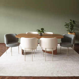 Mesa de Jantar Madeira Stone