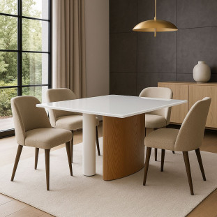 Mesa de Jantar Quadrada Boomerang 
