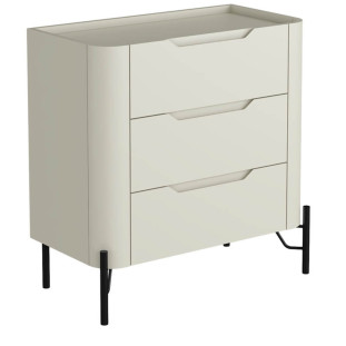 Mesa de Cabeceira Bend 3 Gavetas  